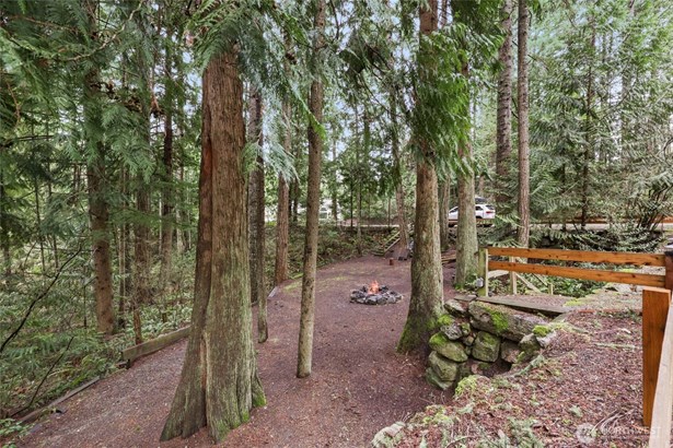 Perfect hideaway for camping and summer fun.  Space for RV above