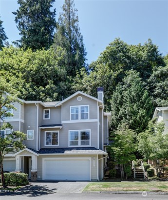 Three level town home. Entry for this end unit is on the right