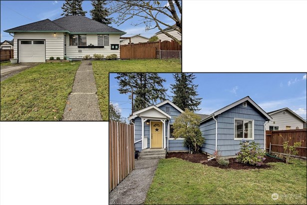 Unique opportunity to purchase two homes on one city lot--one tax parcel.