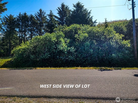 Westside view of lot