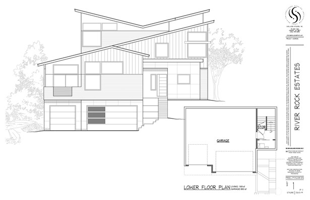 Front Rendering & Oversized 3-Car Garage • 450 SqFt Basement Option