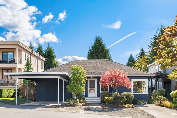 Charming 4 bedroom, 2 bath bungalow with 1,700 sq. ft. interior and views of Lake Washington and the Olympics.
