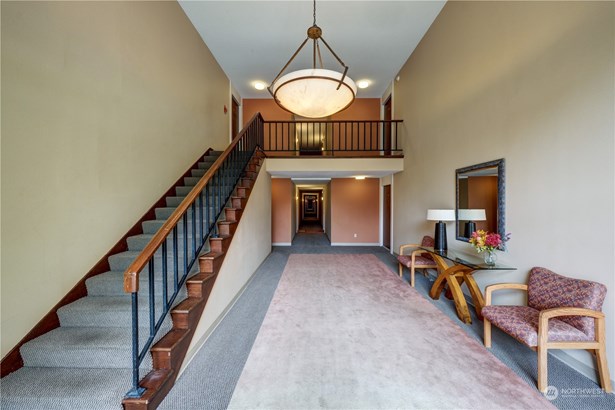 Entry foyer, #824 is upstairs, second door on the right