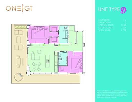 One|gt Residences - Unit 502
