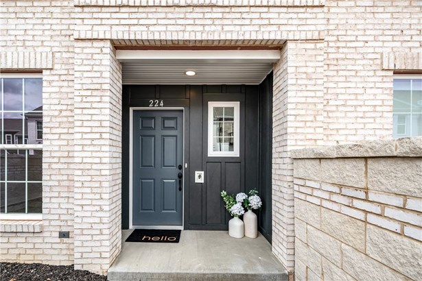 Inviting covered front porch