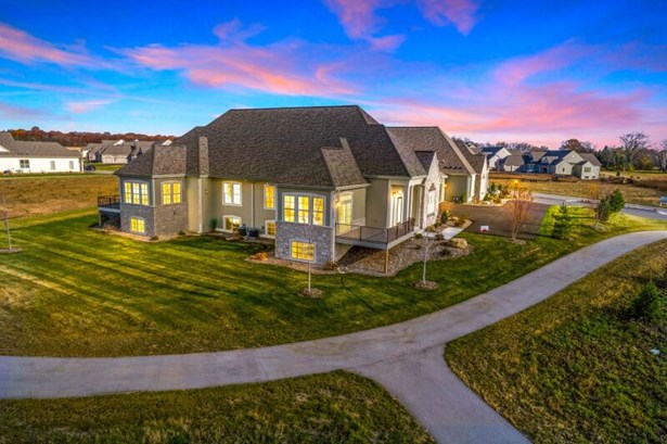 Rear Elevation at Twilight