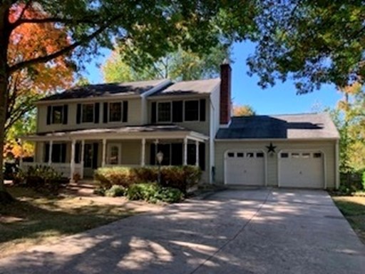 Front of house w/two car garage