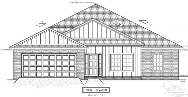 Craftsman, Traditional, Single Family Residence - Cantonment, FL